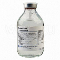 Nefrotekt solution for infusions on 250 ml in a bottle, 10 pieces.