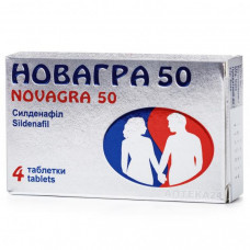 Novagra of a tablet for potency of 50 mg No. 4