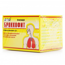 Bronkhofit collecting in the filter software packages of 1.5 g, 20 pieces.