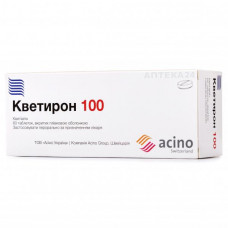 Kvetiron of a tablet on 100 mg, 60 pieces.