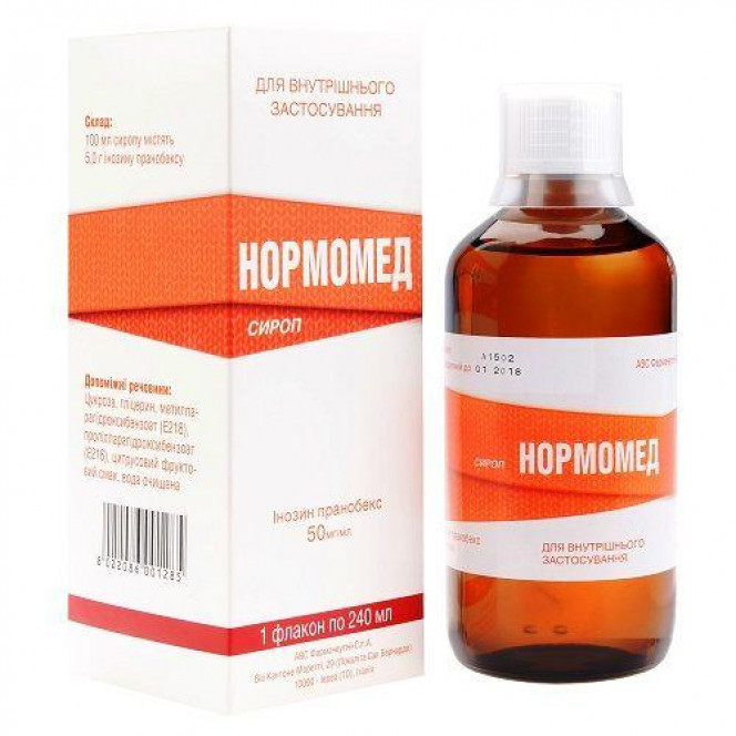 Normomed syrup on 50 mg/ml, 240 ml