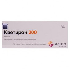 Kvetiron of a tablet on 200 mg, 30 pieces.