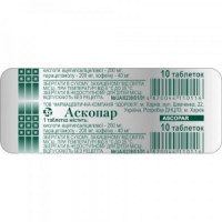 Askopar of a tablet, 10 pieces.