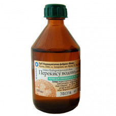 Hydrogen peroxide solution of 3% in a glass bottle, 100 ml - PrAT FF V_ola