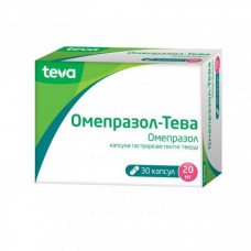 Omeprazol-Teva capsules on 20 mg, 30 pieces.