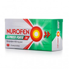 Nurofen the Express Forte capsules on 400 mg, 20 pieces.