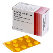 Karbalex retard tablets on 300 mg, 100 pieces.