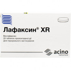 Lafaxin of a XR tablet of the prolonged action of 150 mg No. 28