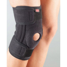 Bandage on a knee neoprene, detachable, a silicone ring, 2 silicone + 4 spiral edges 3103 AURAFIKS