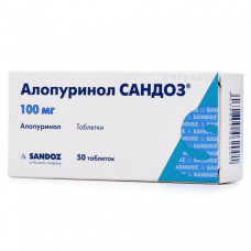 Sandoz Allopyrinolum of a tablet of 100 mg No. 50