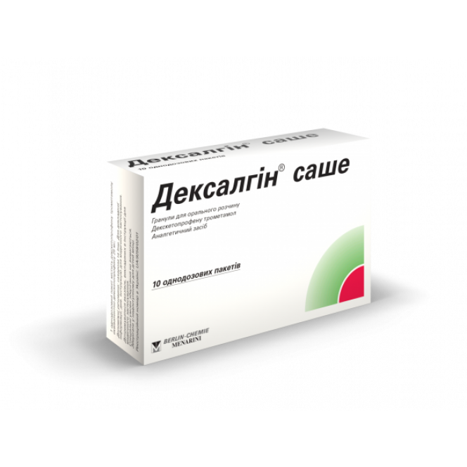 Дексалгин саше гранулы для орального раствора по 25 мг в пакете, 10 шт.
