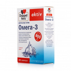 Doppelgerts Aktiv Omega-3 of the capsule, 80 pieces.