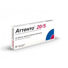 Attento of 20 mg / 5 tablet mg No. 28