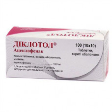 Diklotol of a tablet on 100 mg, 100 pieces.