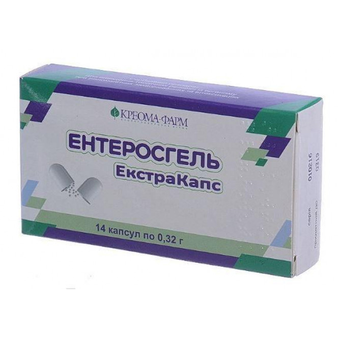 Enterosgel Ekstrakaps of the capsule on 0.32 g, 14 pieces.