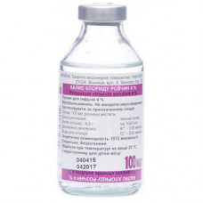 Potassium chloride solution for infusions of 4%, 100 ml