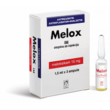 Meloks solution for injections on 15 mg / 1.5 ml, 5 pieces.