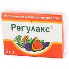 Regulaks fruit cubes, 6 pieces.