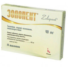 Zolopent tablets on 40 mg, 14 pieces.