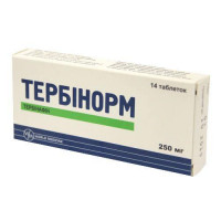 Terbinorm of a tablet on 250 mg, 14 pieces.