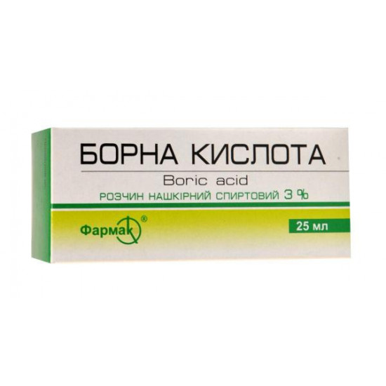 Boric acid solution of 3%, 25 ml