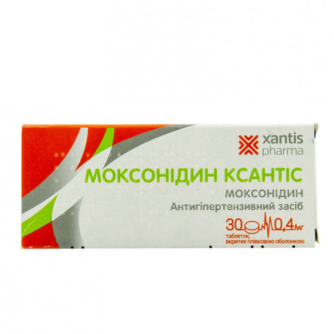 Moxonidine Xanthis tab. p/o 0.4 mg №30