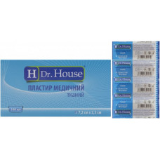 H Dr. House adhesive plaster of bactericidal fabric 7.2х2.5 cm