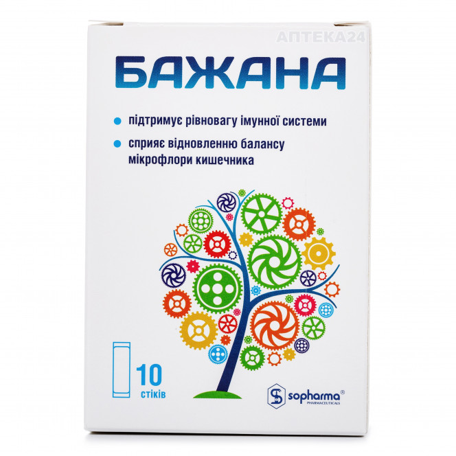 Bazhana dietary additive in stacks, 10 pieces.