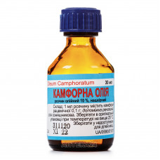 Camphor oil of 10% 30 ml