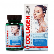 Collagen triple force of the capsule, 60 pieces.