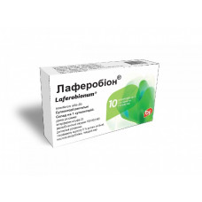 Laferobion suppositories 500.000 ME, 10 pieces.