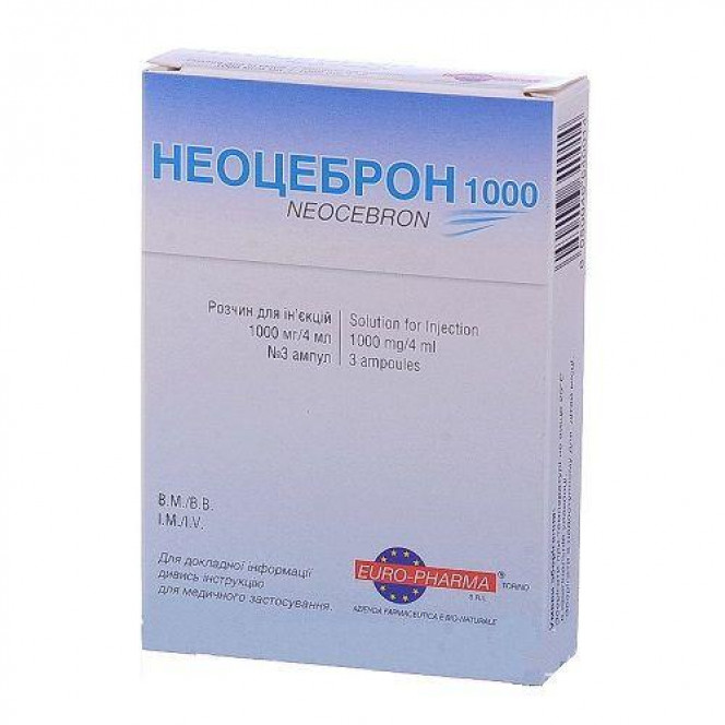 Neotsebron of 1000 mg / 4 ml of 4 ml No. 3