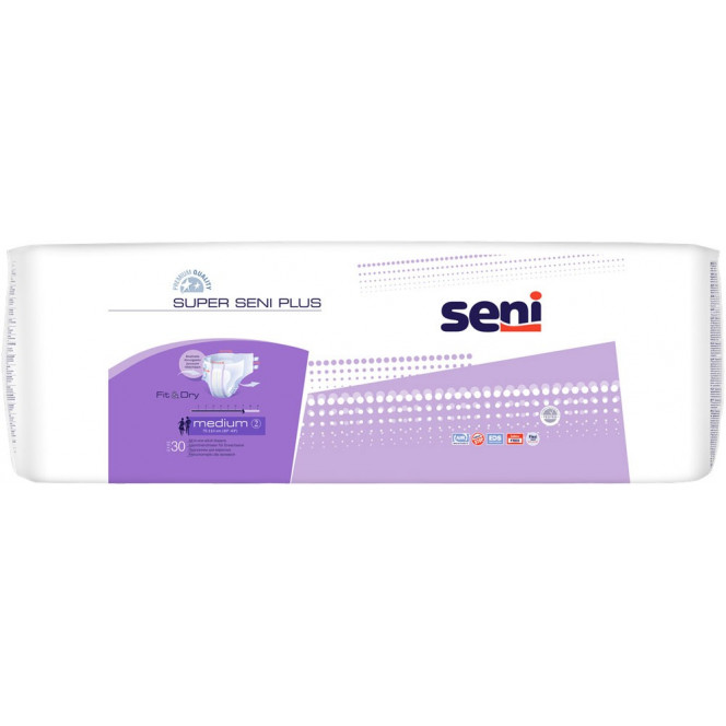 SENI Medium Super Plus diaper, 30 pieces.