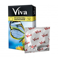 Condoms latex Viva ultrathin, 12 pieces.