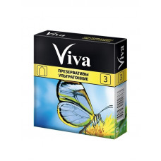 Condoms latex Viva ultrathin, 3 pieces.