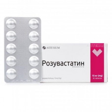 Tablet rosuvastatin on 10 mg, 30 pieces.