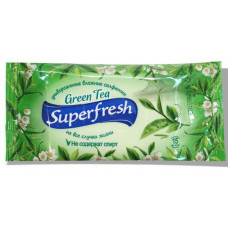 Салфетки Superfresh Green Tea влажые антибактериальные №15