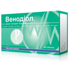 Venodiol of a tablet for improvement of blood circulation, 30 pieces.