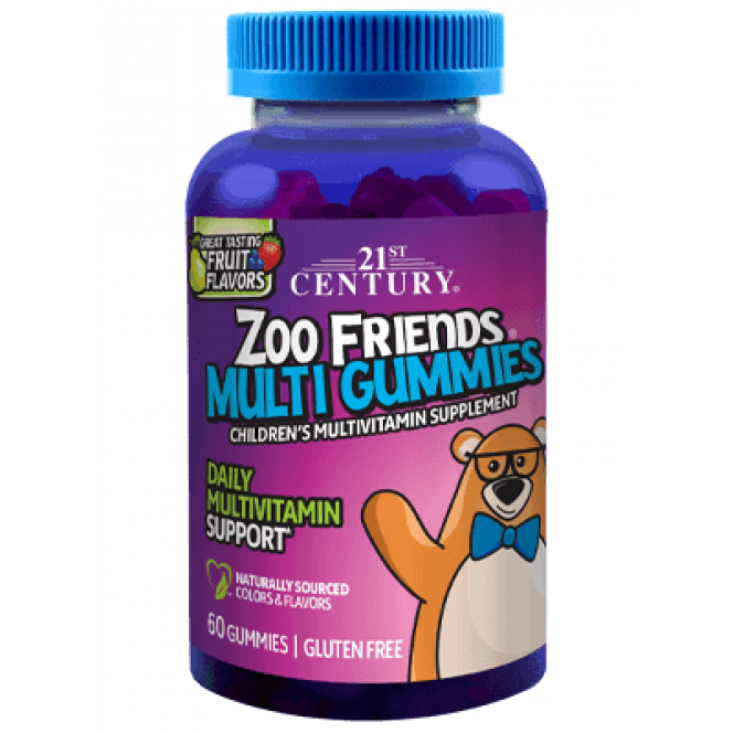 Zoo Friends Multi chewing bears, 60 pieces.