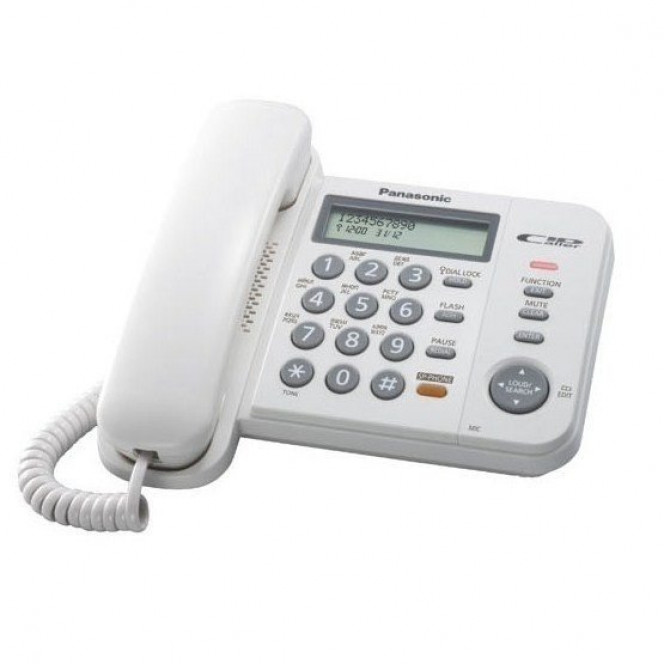 Phone cord Panasonic KX-TS2356UAW White