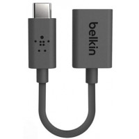 Belkin USB-C to USB 3.0 (CM/AF) 0.14 adapter of m, Black