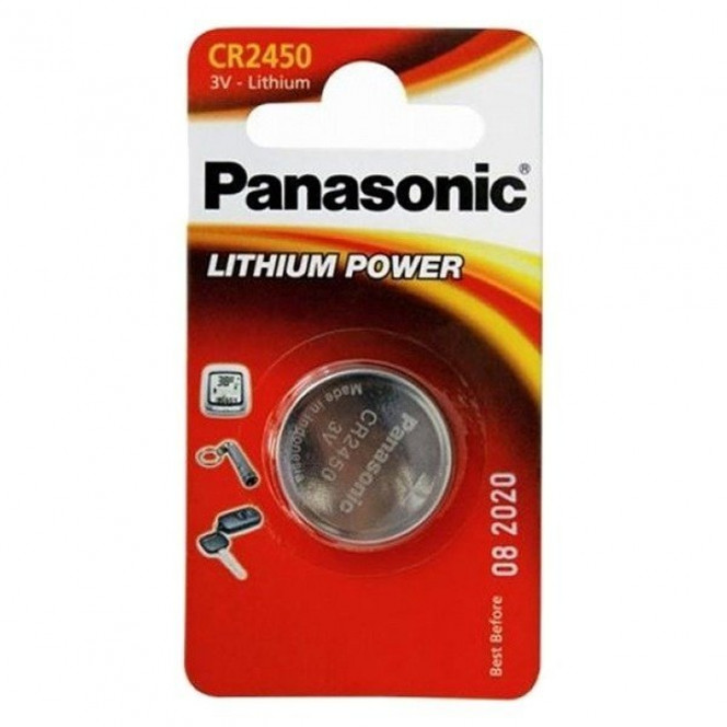 Battery of Panasonic of CR 2450 BLI 1 LITHIUM