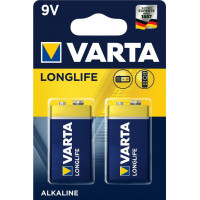 VARTA LONGLIFE 6LR61 BLI 2 ALKALINE battery