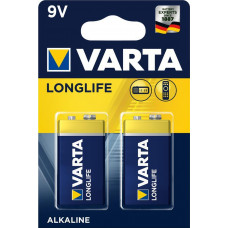 Батарейка VARTA LONGLIFE 6LR61 BLI 2 ALKALINE