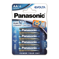 Батарейка Panasonic EVOLTA AA BLI(4+2) ALKALINE