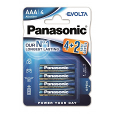 Батарейка Panasonic EVOLTA AAA BLI(4+2) ALKALINE