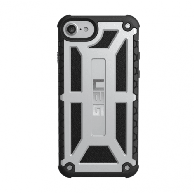 Чехол UAG для iPhone SE 2020/8/7/6S Monarch Platinum Black