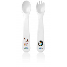 Spoon and fork of AVENT of 12 months + (SCF712/00)