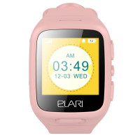 The childrens Elari KidPhone Pink smartwatch with the LBS tracker and the color display (KP-1PK)