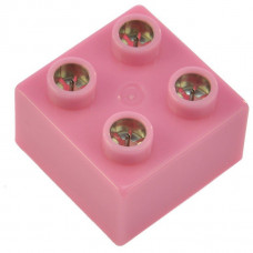 The designer of Light Stax with LED Junior illumination pink 1 el. 2x2 (LS-S11909-PK)